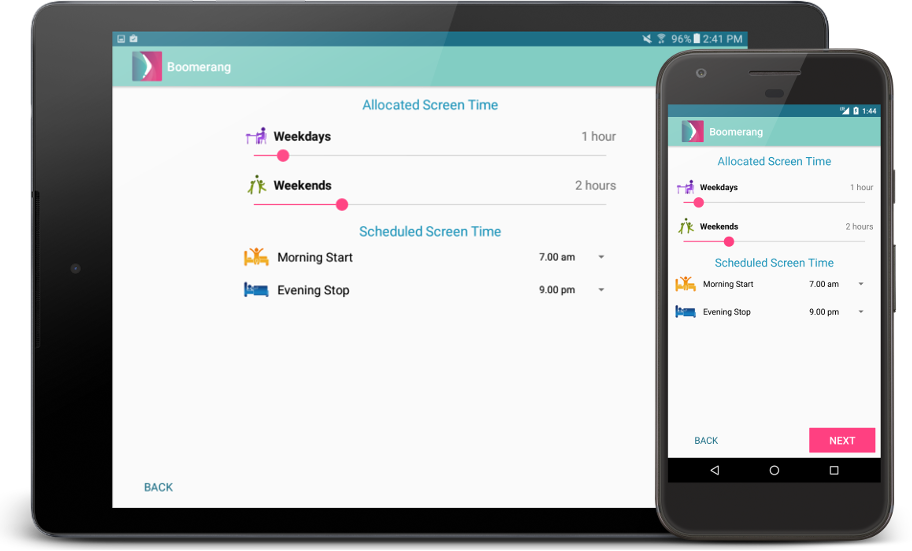 Screen Time setup for Android devices