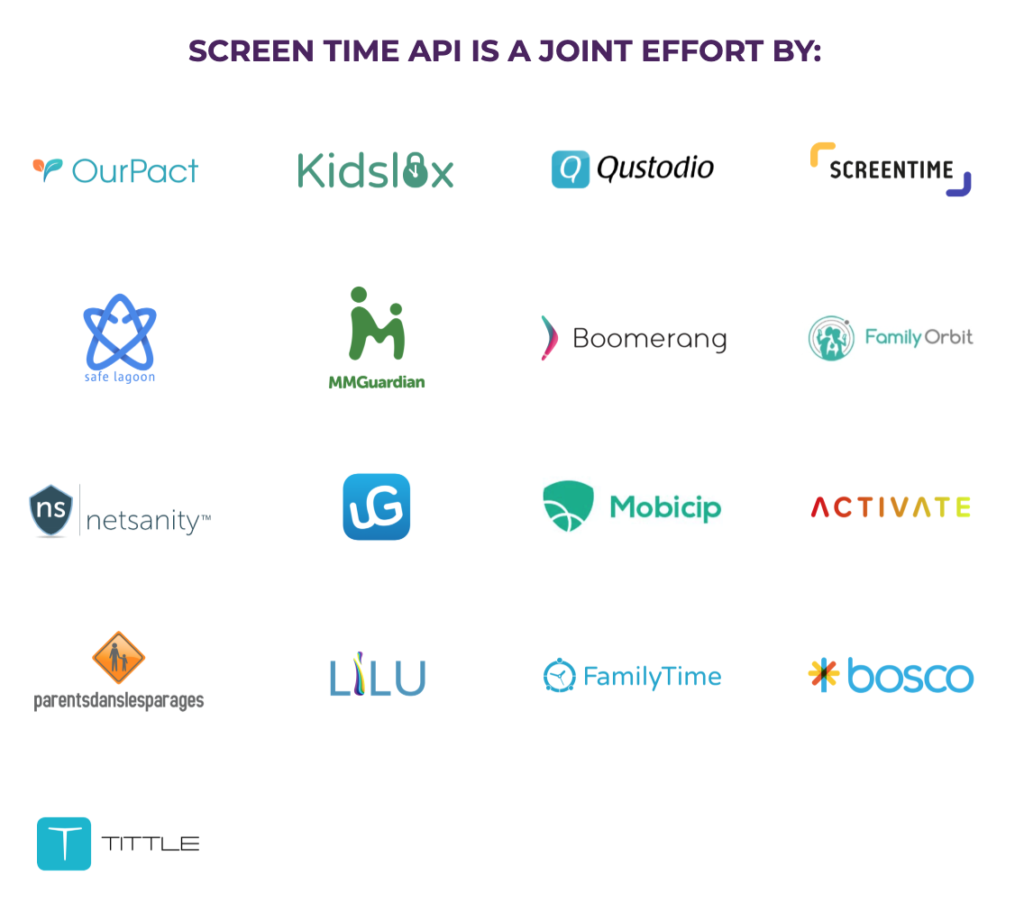 SCREEN TIME API IS A JOINT EFFORT BY