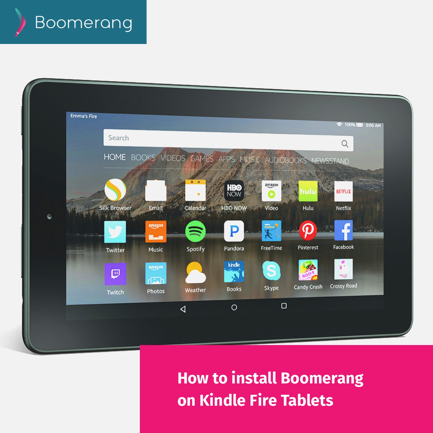 How to install Boomerang Parental Control on Kindle Fire Tablets