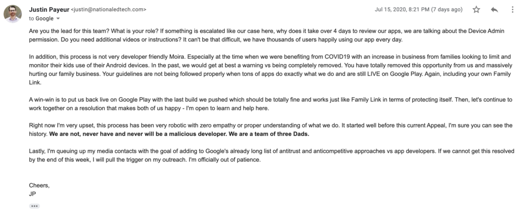 Is Google Evil? Our unjustified removal from Google Play